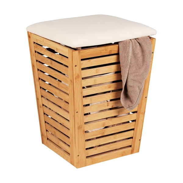 Bambusowy kosz na pranie 55 l – Wenko-image-2