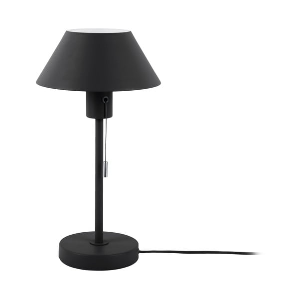 Czarna lampa stołowa z metalowym kloszem (wysokość 36 cm) Office Retro – Leitmotiv