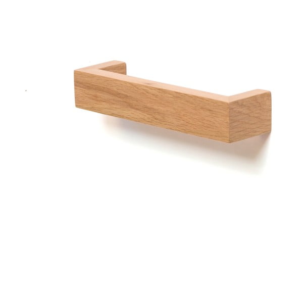 Uchwyt ścienny na ręczniki z drewna dębowego Wireworks Mezza, dł. 28 cm-image-1