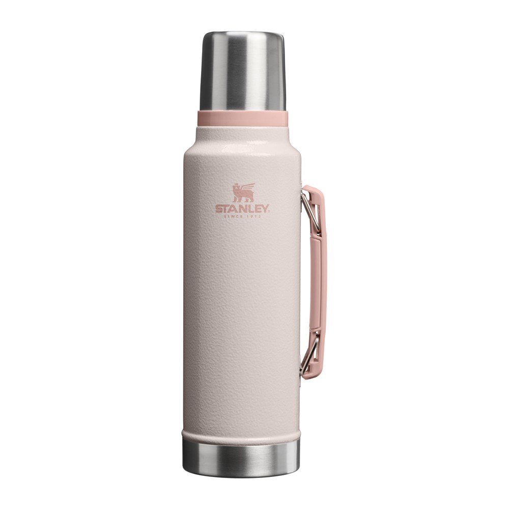 Jasnoróżowy termos ze stali nierdzewnej 1,4 l Legendary Classic Bottle Hammertone Rose Quartz – Stanley