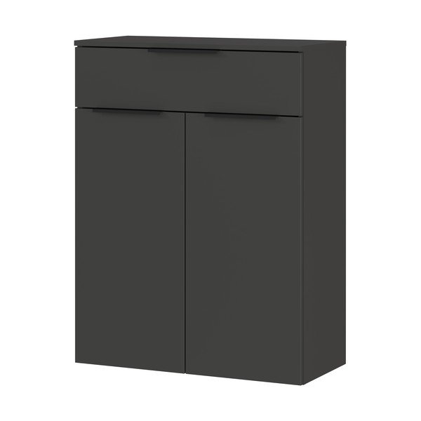 Antracytowa wysoka wisząca szafka łazienkowa 71x95 cm Crandon – Germania-image-2