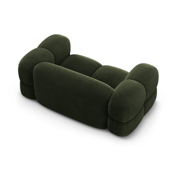 Zielona aksamitna sofa 180 cm Loretto – Cosmopolitan Design-image-4