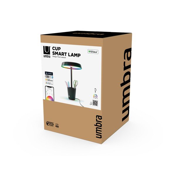 Lampa stołowa LED w kolorze matowej czerni (wys. 31 cm) Cup – Umbra-image-4