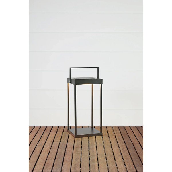 Czarny zewnętrzny lampion solarny LED na USB (wysokość 42 cm) Pure – Markslöjd-image-4