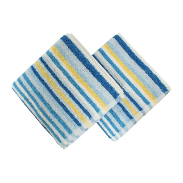 Zestaw 2 ręczników Cizgi Blue, 40x80 cm