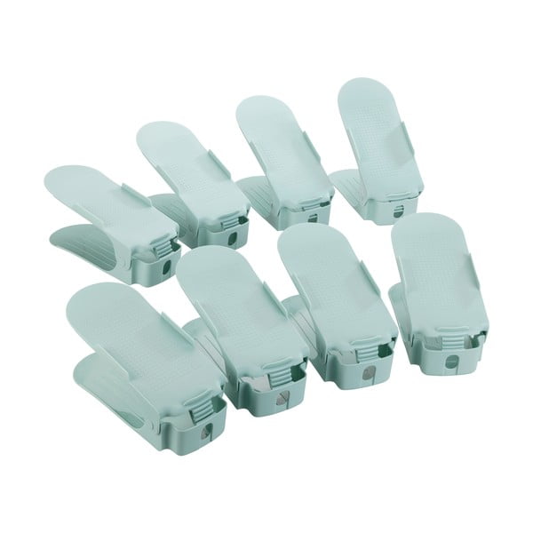 Zestaw 8 turkusowych regulowanych stojaków na buty Wenko-image-3