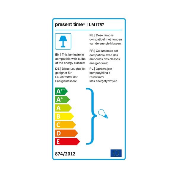 Czarna lampa stojąca z detalami w kolorze złota Leitmotiv Noble-image-2