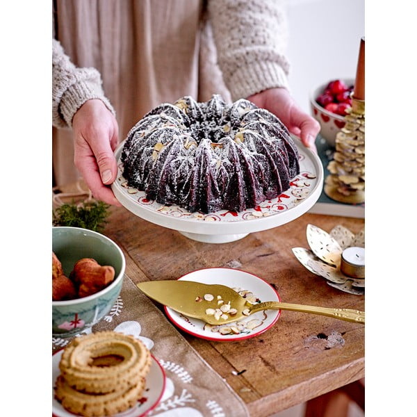 Biało-zielone kamionkowe miski ze świątecznym motywem zestaw 2 szt. 500 ml Yule – Bloomingville-image-4