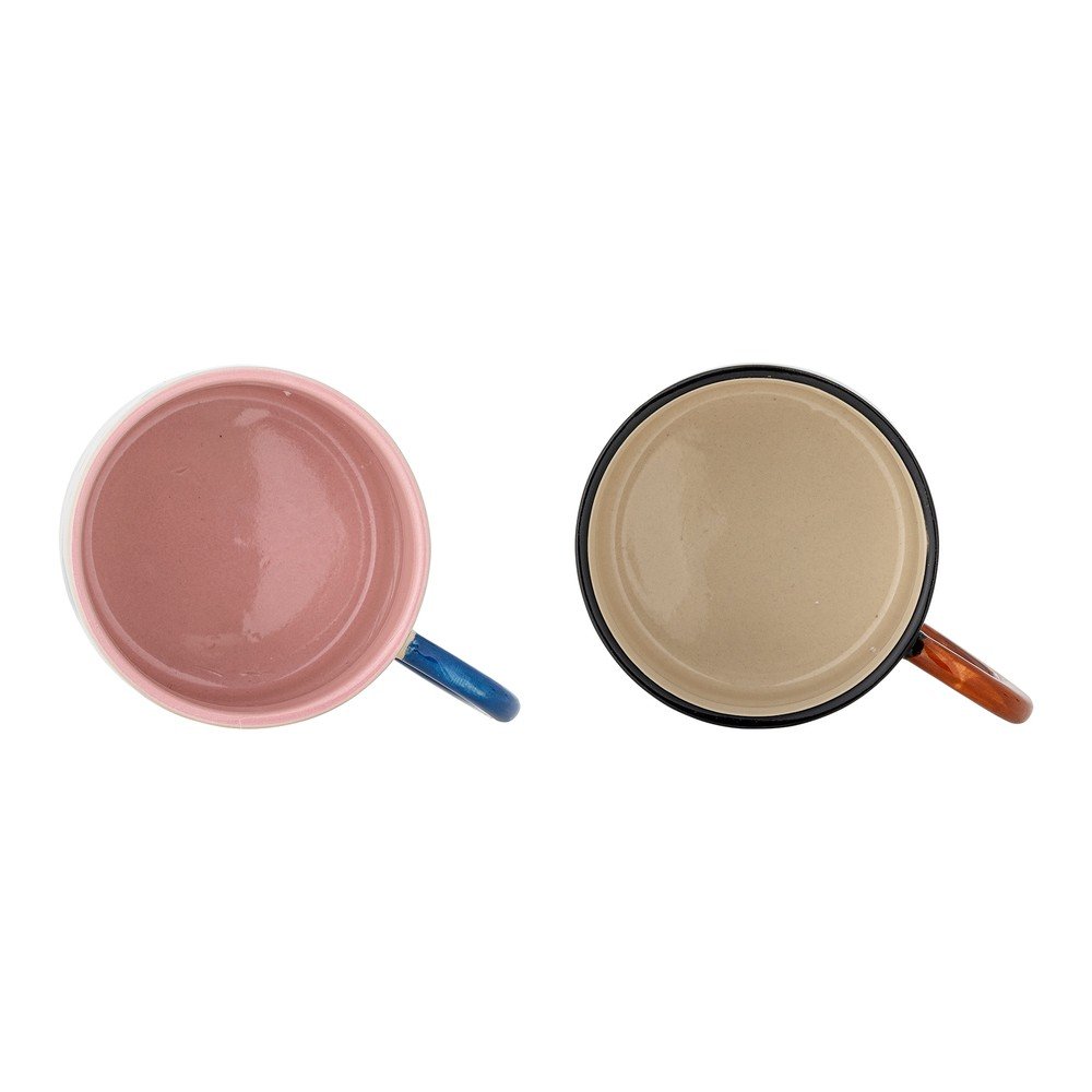 Czarno-beżowe kubki ceramiczne zestaw 2 szt. 300 ml Maricala – Bloomingville (zdjęcie 6)