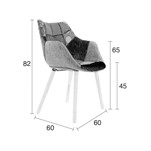 Krzesło Zuiver Twelve Patchwork-image-2