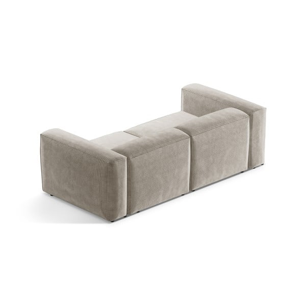 Beżowa sztruksowa sofa 224 cm Bergamo – Cosmopolitan Design-image-4