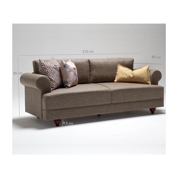 Brązowa sofa Balcab Home Karin-image-1