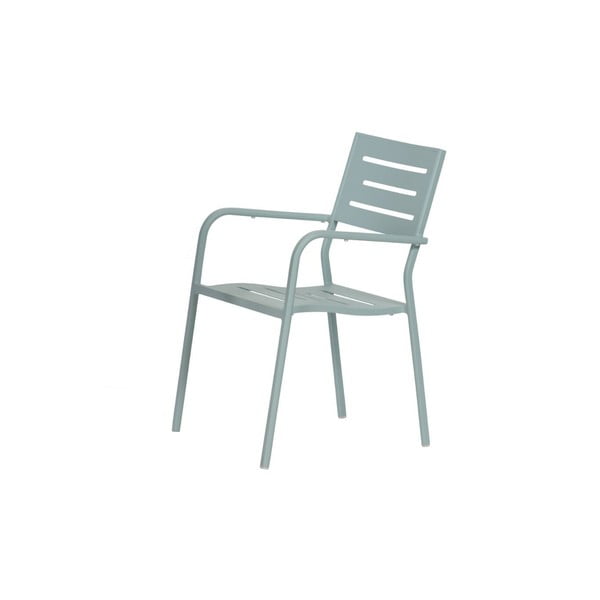 Jasnoniebieskie metalowe krzesło ogrodowe Hawaii – Exotan