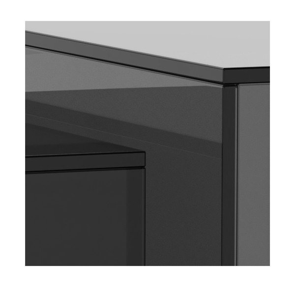 Szare szklane stoliki zestaw 2 szt. 50x50 cm Dice – Actona-image-1