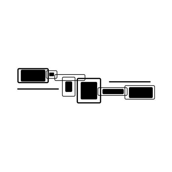 Naklejka Ambiance Rectangular Designs-image-2