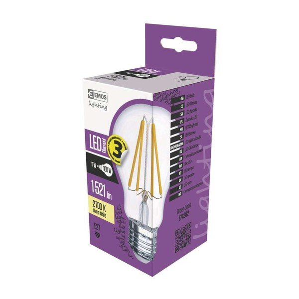 Żarówka LED EMOS Filament A60 Warm White, 11W E27-image-2