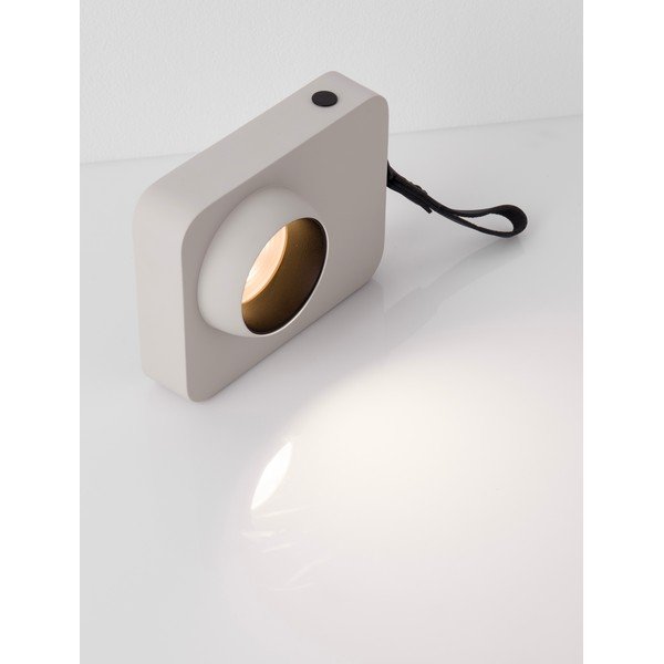 Beżowa metalowa lampa stołowa LED ze ściemniaczem (wysokość 11 cm) Kedros – Nova Luce-image-2
