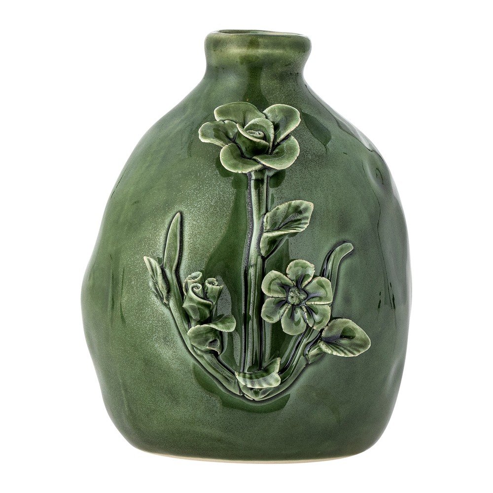 Zielony kamionkowy wazon (wysokość 13,5 cm) Ramia – Bloomingville (zdjęcie 4)