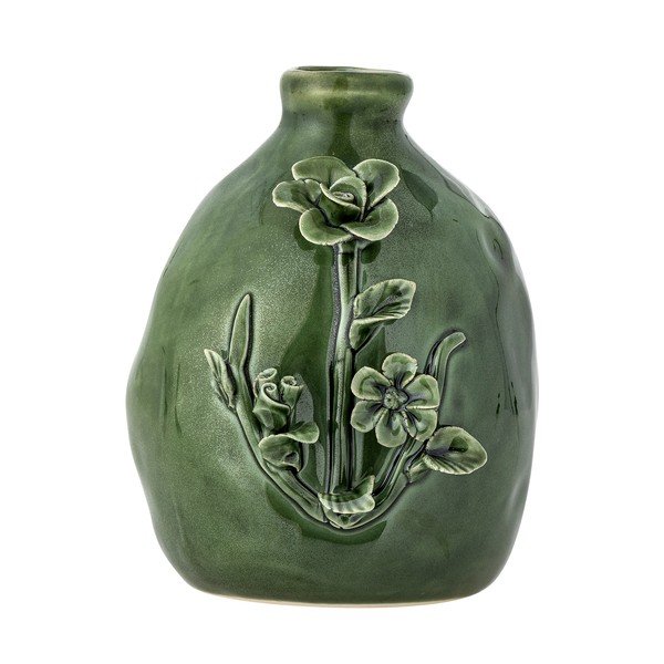 Zielony kamionkowy wazon (wysokość 13,5 cm) Ramia – Bloomingville-image-3