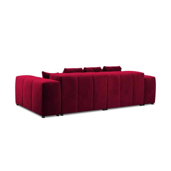 Czerwona aksamitna sofa 320 cm Rome Velvet – Cosmopolitan Design-image-4