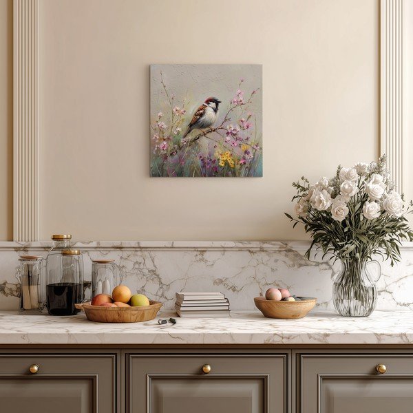 Obraz drukowany na płótnie 32x32 cm Sparrow – Styler-image-1