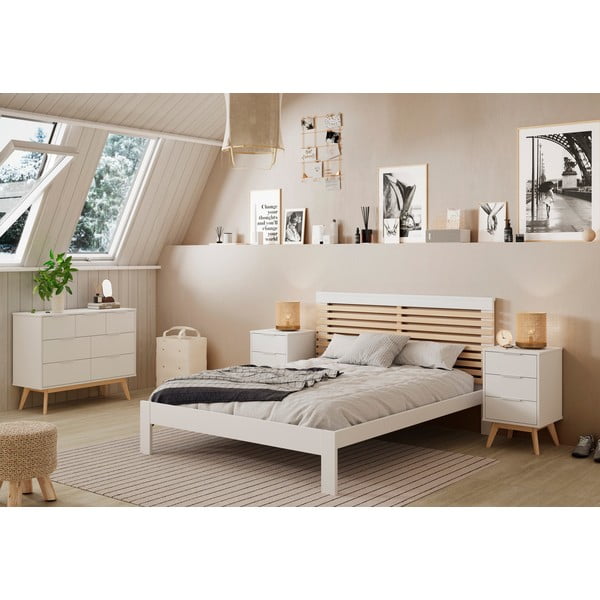 Biała niska komoda 120x83 cm Campus – Marckeric-image-1