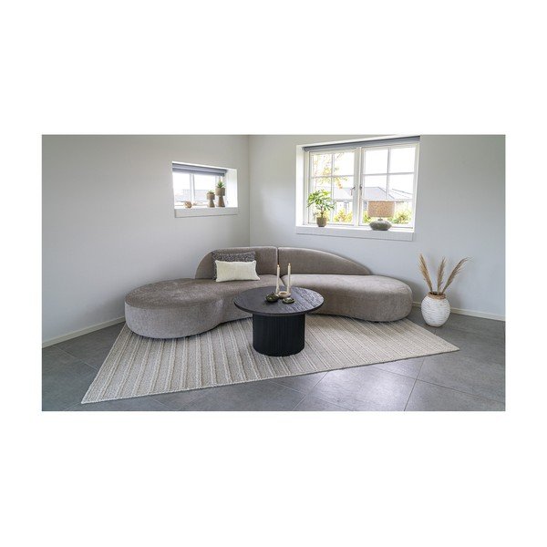 Ciemnobrązowy okrągły stolik w dekorze topoli ø 80 cm Boavista – House Nordic-image-3