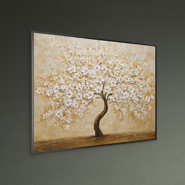 Obraz drukowany z ramą w zestawie 80x60 cm Golden Tree – Styler-image-1