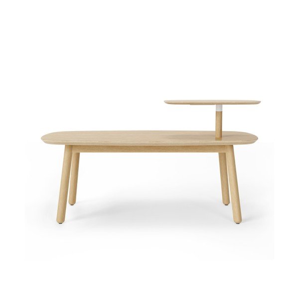 Stolik z litego drewna bukowego 56x120 cm Swivo – Umbra-image-4