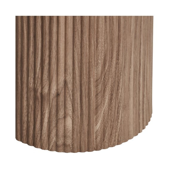 Beżowa/w naturalnym kolorze konsola z blatem w dekorze marmuru 40x120 cm Athens – House Nordic-image-4