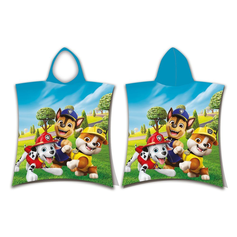 Bawełniane ponczo dziecięce w rozmiarze 3-8 lat Paw Patrol – Jerry Fabrics
