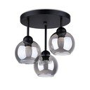 Czarna lampa sufitowa ø 15 cm Grande – Sollux