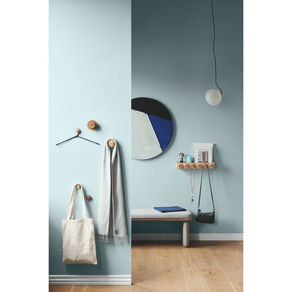 Zestaw 3 haczyków ściennych z drewna dębowego bejcowanego na ciemno LEGO® Wood-image-2