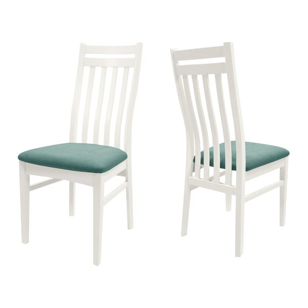Białe krzesło z konstrukcją z drewna brzozowego Canett Geranium