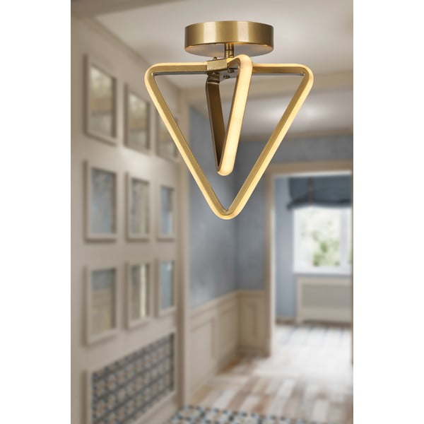 Metalowa lampa sufitowa LED w kolorze brązu Baris – Squid Lighting-image-1