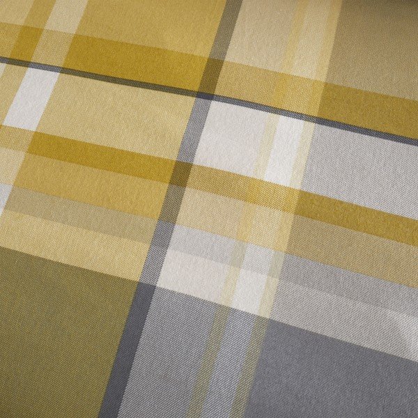 Żółta pościel dwuosobowa 200x200 cm Check – Catherine Lansfield-image-4