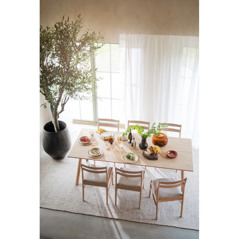 Rozkładany stół z litego drewna dębowego 95x220 cm Clapperton – Rowico (zdjęcie 8)