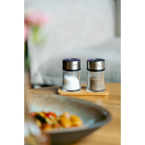 Solniczka i pieprzniczka ze stojakiem Soho – Vialli Design-image-3