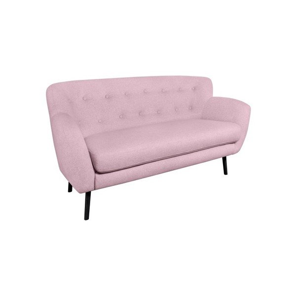 Różowa sofa dwuosobowa Kooko Home Rock-image-2