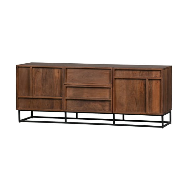 Brązowa szafka pod TV z drewna mangowca WOOOD Forrest-image-2