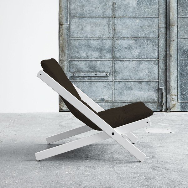 Fotel składany Karup Boogie White/Choco Brown-image-2