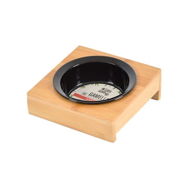 Bambusowa miska ze stojakiem dla psów ø 12 cm – Love Story-image-2