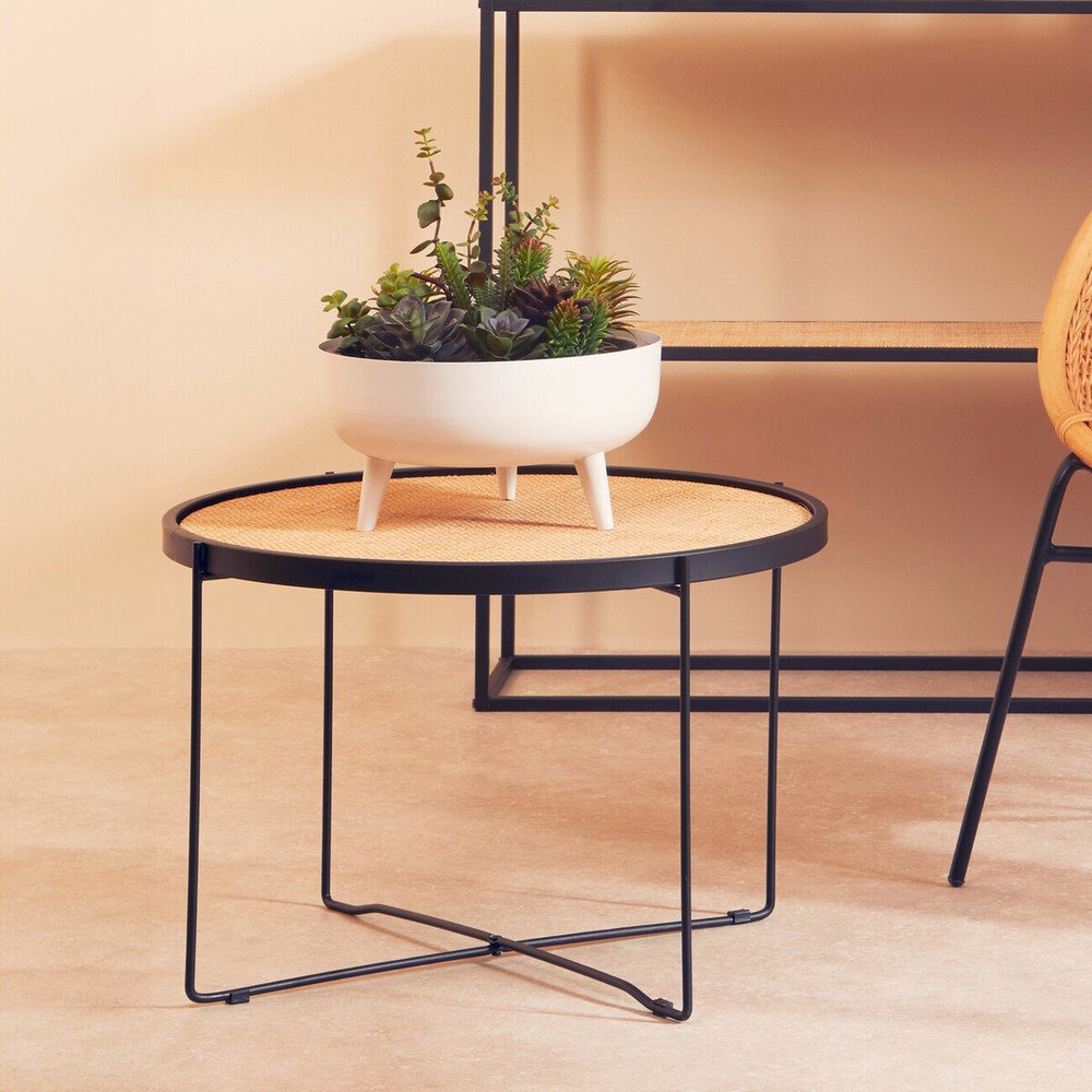 Rattanowy okrągły stolik w naturalnym kolorze ø 60 cm Depok – Premier Housewares (zdjęcie 6)
