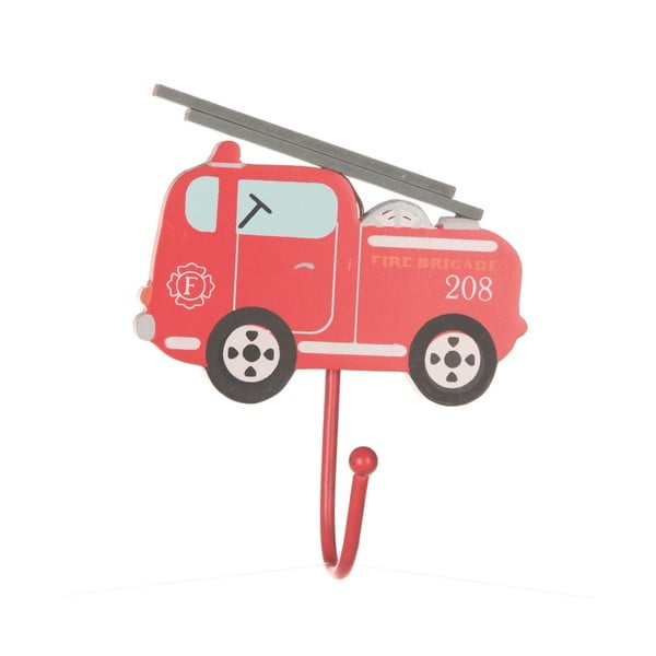 Czerwony haczyk ścienny Fire Engine – Sass & Belle