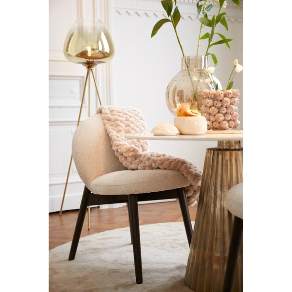 Kremowe tapicerowane fotele jadalniane zestaw 2 szt. Sinosa – Light & Living-image-1