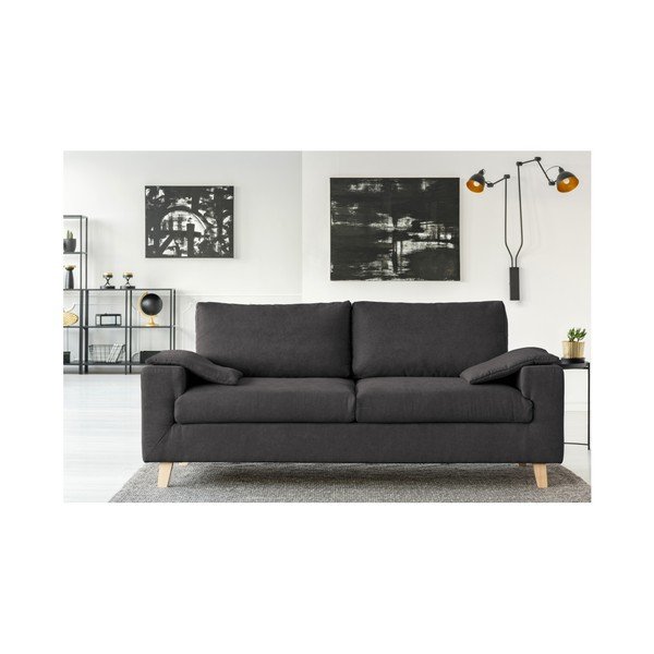 Ciemnoszara sofa 3-osobowa Cosmopolitan desing Caracas-image-3