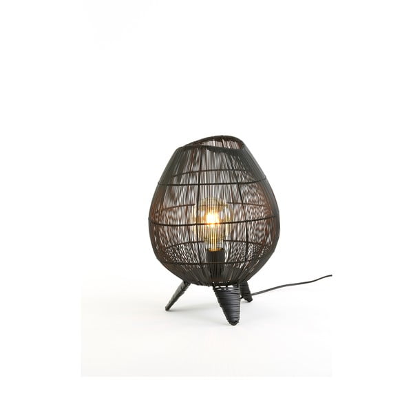 Czarna lampa stołowa (wysokość 37 cm) Yumi – Light & Living