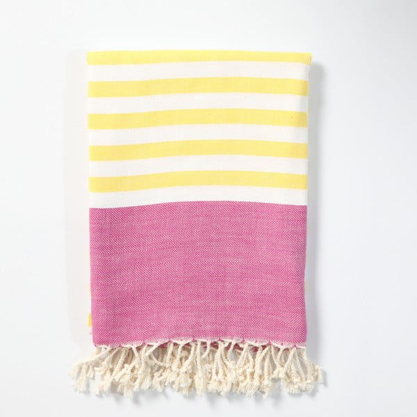 Ręcznik hammam z ręcznie tkanej bawełny ZFK Gunnar, 170x100 cm