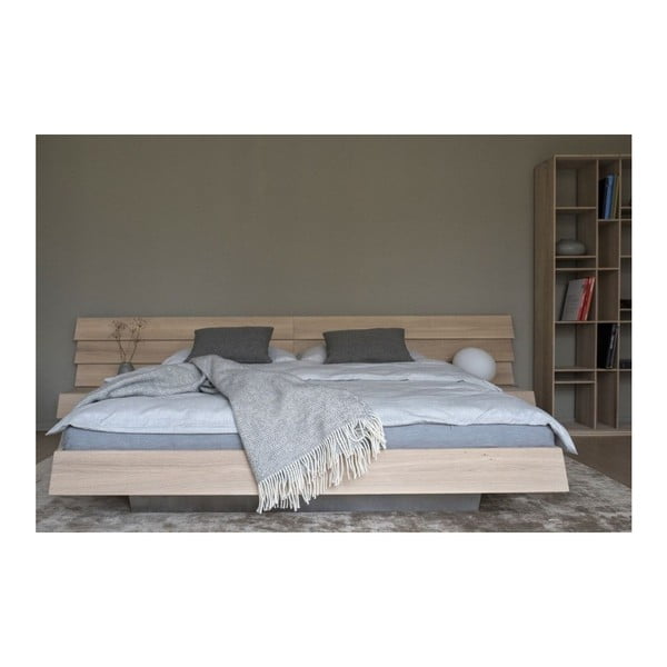 Łóżko z litego drewna dębowego Javorina Tatran, 160x200 cm-image-1