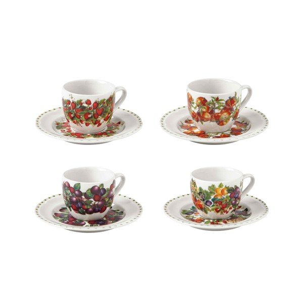 Białe filiżanki zestaw 4 szt. new bone china 90 ml Le Primizie – Brandani